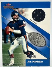 2002 Fleer Throwbacks - QB Collection Chicago Bears Jim McMahon Game Worn Jersey