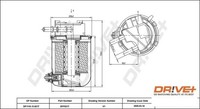Dr!Ve+ DP1110.13.0217 Kraftstofffilter Kraftstoffilter FüR Nissan