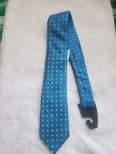 TED BAKER London Men's 100 Silk Tie  Aqua Blue 79.50 New NWT