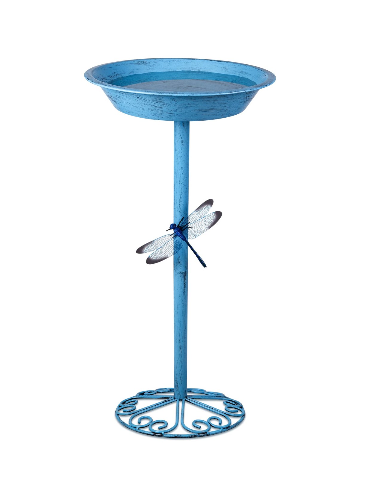 Bird Baths for Outdoors 25.5 Inch Height Outdoor Garden Bird Feeder Metal
