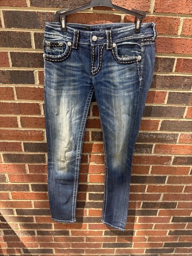 Miss Me skinny jeans SIZE 27 X 33 JE1052SL. Buckle