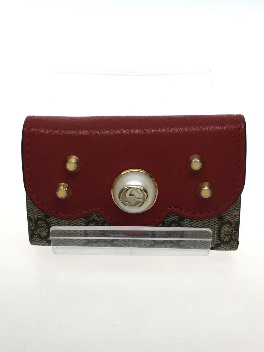 Étui à clés GUCCI GG Supreme PVC ROUGE femme 431479 KHNKT 9769 Occasion
