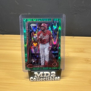 Rece Hinds Green Raywave Refractor /99 2025 Topps Chrome Baseball #253 Reds