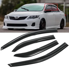For Toyota Corolla 2009-2013 JDM Mugen Style Window Vent Visor Sun Rain Guards
