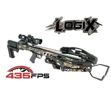 Killer Instinct LOGIX 435 Crossbow Kit Camo W/ Scope and Arrows