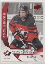 2019 Upper Deck Team Canada Juniors Exclusives 65/250 Rebecca Johnston #40 z6b