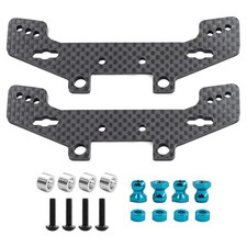 Non-Original Carbon Front Rear Shock Tower Hop Up Parts for TAMIYA TT-02
