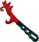 Bucket Opener Tool 5 Gallon,Upgraded Bung Wrench for 9.64inch, geen-red 
