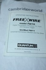 QUANTUM FREEXWIRE EW10 FW11 OPERATING INSTRUCTION MANUAL GUIDE BOOK ORIGINAL