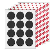 Round Magnets Tapes with Adhesive Backing, Precut Flexible Circle Strong 3M S...