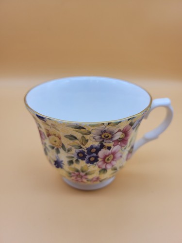 Tazza da tè e piattino Crown Trent China Limited Chintz Fine Bone China England - Foto 7 di 17