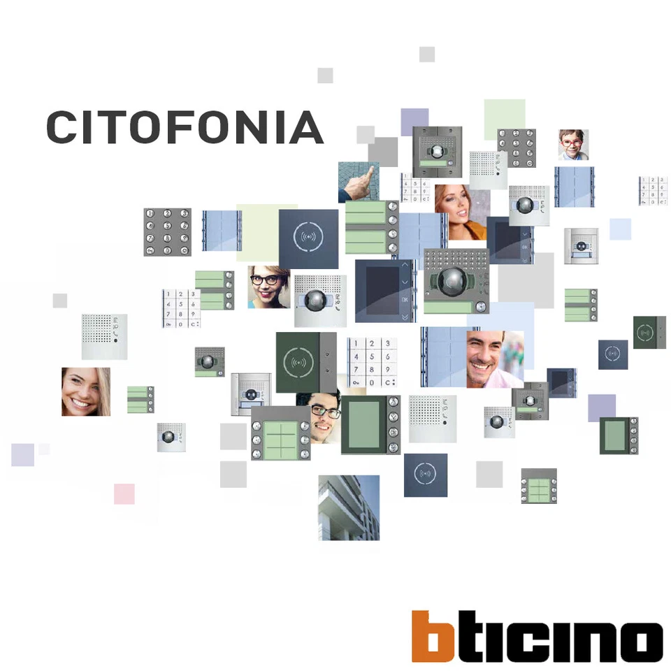 Pulsantiera Audio Esterna da Parete 4 fili In Metallo BTicino 330460 Grigio - Immagine 3 di 4