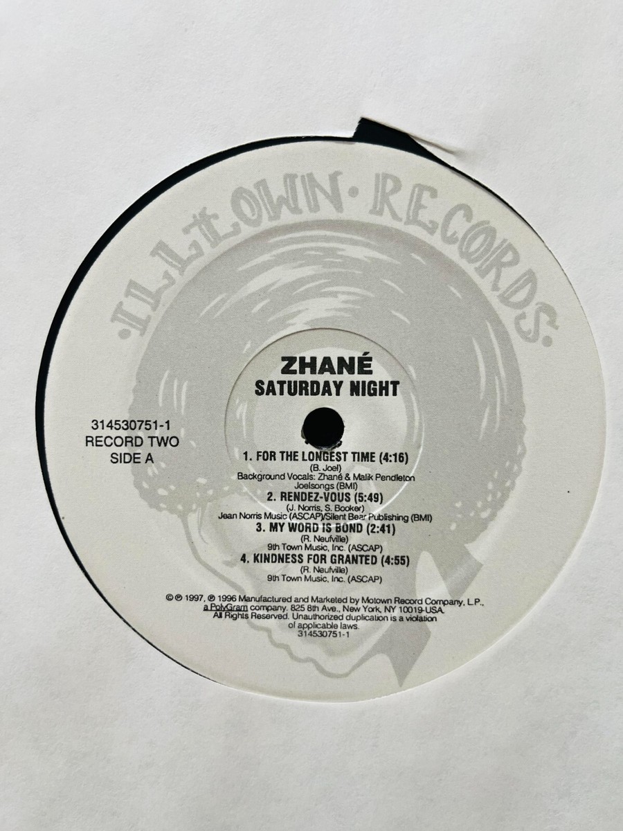 Zhane / Saturday Night 1997 US Original 2LP Vinyl Motown