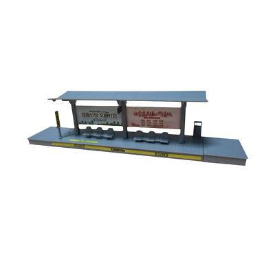 1/64 Scale Bus Waiting Stop Hobby Toys 3D Puzzles Scenery Supplies for Diorama