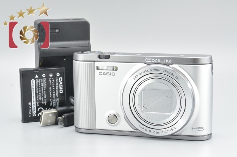 Excellent!! Casio EXILIM EX-ZR1700 Silver 16.1 MP Digital Camera 