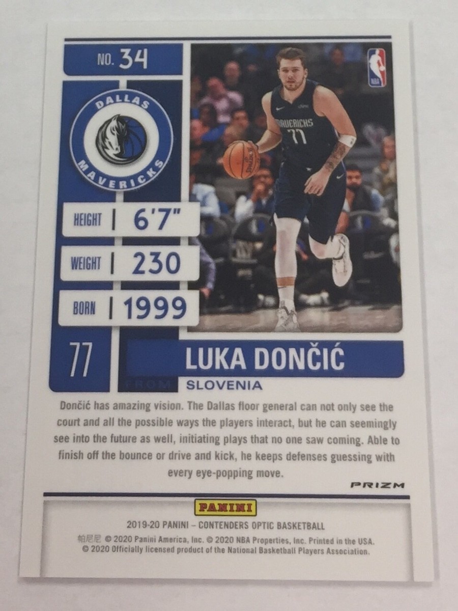 その他 Luka Doncic Contenders Optic RC Silver 2022-23 Contenders Optic Luka Doncic Season Tickt Silver