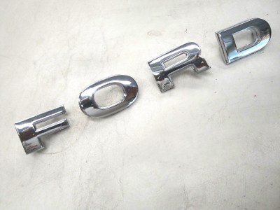 80 81 82 1980 1981 1982 FORD TRUCK HOOD LETTERS CHROME F100 F150 F250 F350 NEW *