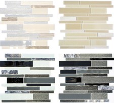 Mosaico Pietra Naturale Piastrelle Bacchette Parete Doccia Rivestimento Della