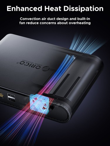 ORICO 10Gbps M.2 SSD Enclosure with 10-in-1 Laptop Docking station HDMI@4K60HZ - Bild 9 von 17