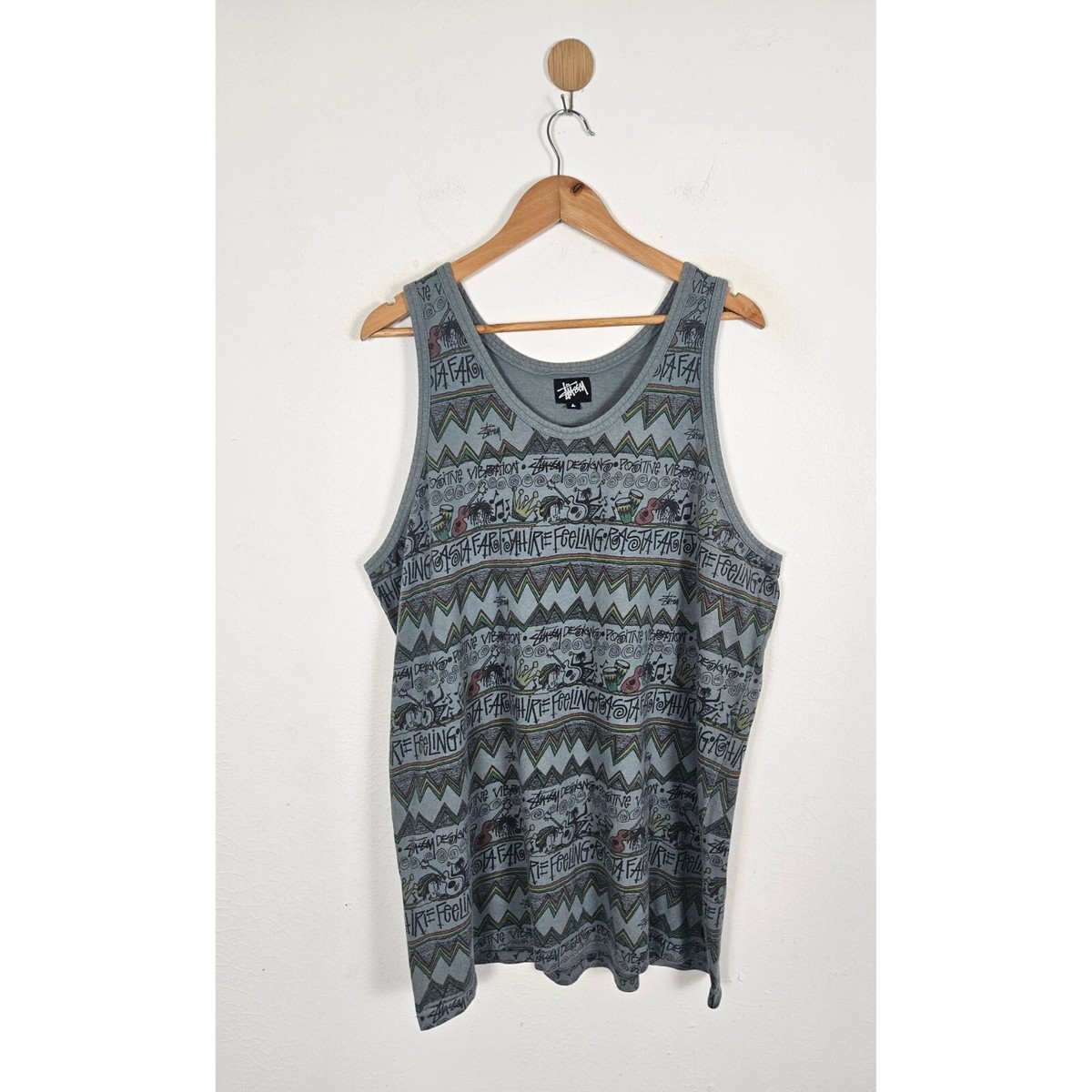 Vintage Stussy Tom Tom Tank top Shirt | eBay