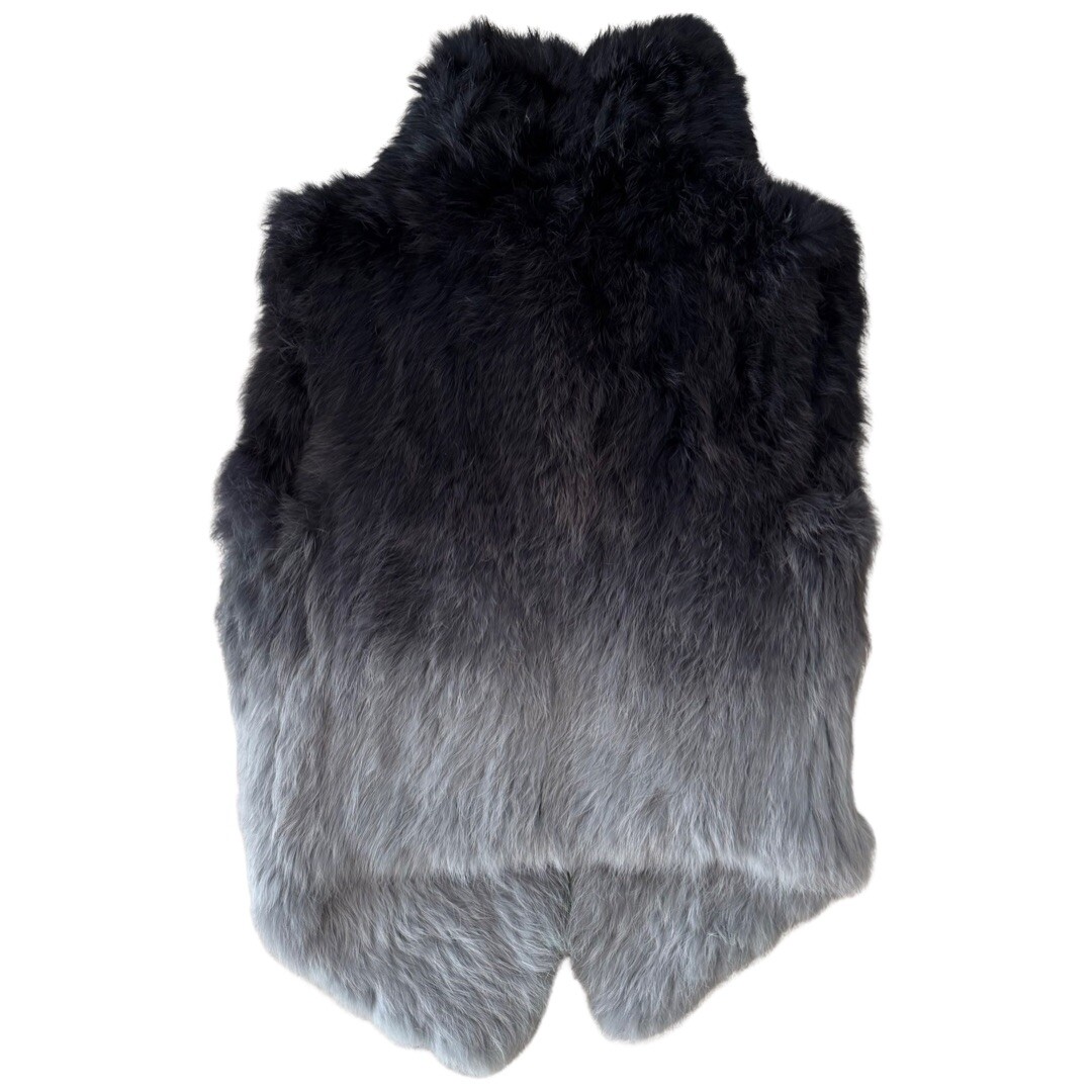 Gilet in pelliccia di coniglio sfumato Yves Salomon
