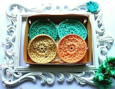4 Face Pads Cotton Makeup Remover Rounds Skin Scrubbies Reusable Sponges