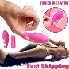 Finger Vibrator G-spot Clit Massager Stimulator Adult Sex Toys for Women Couples