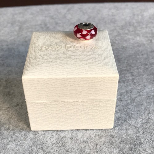 Authentic Pandora Sterling Silver 925 Red Sweethearts Charm Bead 790948 ALE - Imagen 9 de 9
