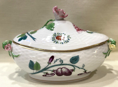 Herend Covered Sauce Bowl Tureen Windsor avec Bord En Or ( WBO)