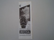 advertising Pubblicità 1940 CRONOGRAFO COMPUR UNIVERSAL GENEVE