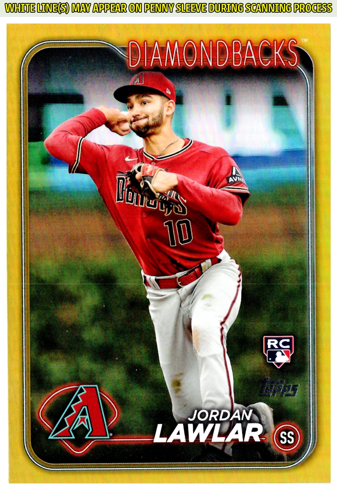 2024 Topps Jordan Lawlar #451 Gold Foil