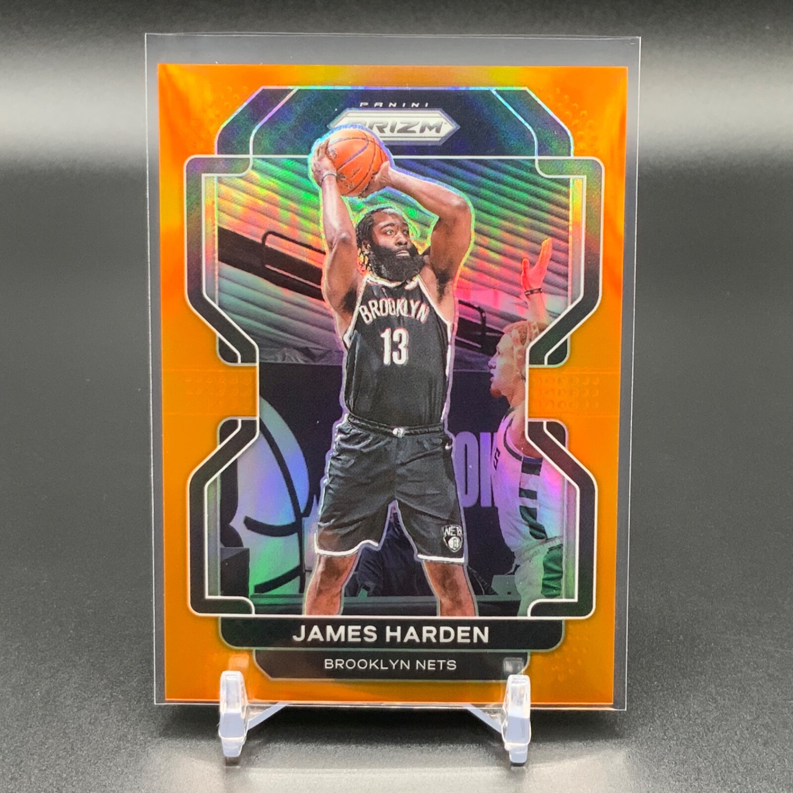 2021-22 Panini Prizm - #44 James Harden Orange Prizm /49 TTC2534