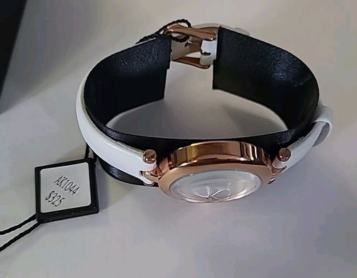 Akribos XXIV Watch Women Diamond Heart Dial Rose Gold Silver Tone New Battery - Picture 3 of 7