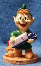 Marathon Oil Elf With Toy Christmas Ornament Holiday 2003 Collectible #3 of 6