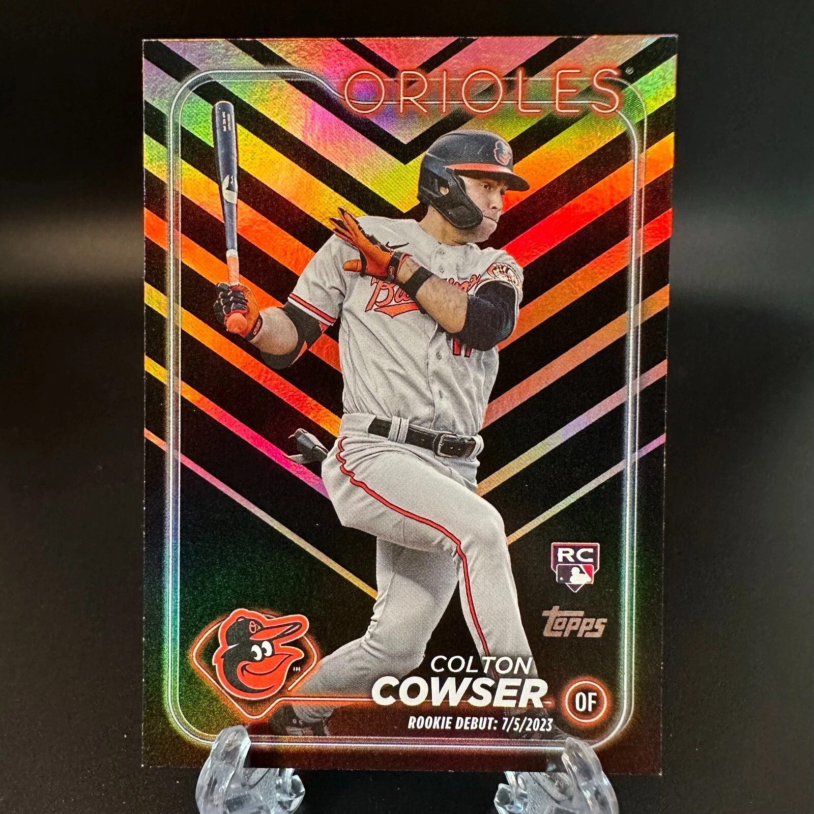 2024 Topps Update Colton Cowser Rookie Orange & Black Holiday Foil #US72 Orioles