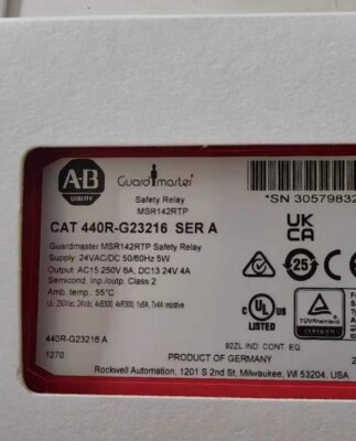  440R-G23216 Allen Bradley 440RG23216 GuardMaster MSR142RTP Safety Relay