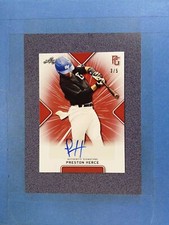 2021 Leaf PRESTON HERCE Auto 3/5 Perfect Game @NV06