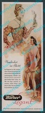 Farb-Reklame Lutz Ehrenberger Dame Mode Figur Mieder Erotik Fetisch Hamburg 1941