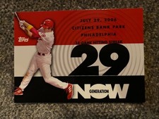 2007 Topps Generation Now Insert #GN79 Phillies Chase Utley Baseball Card