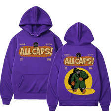 Collection MF Doom Madlib All Caps Hoodie Purple Gift Fan AG2558