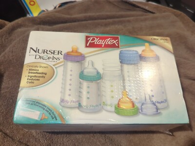 VINTAGE PLAYTEX Drop-Ins ORIGINAL GIFT SET NURSERS NIPPLES LINERS FREE  SHIPPING!