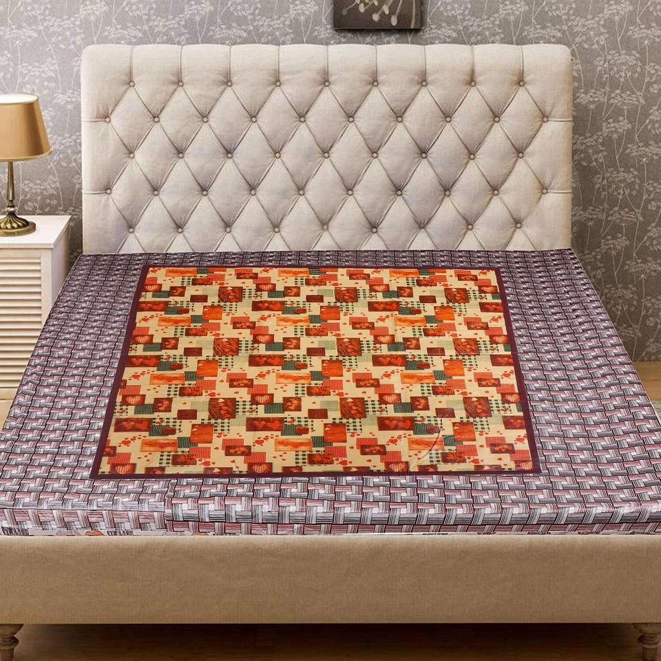 Kuber Industries Heart Design PVC Reversible Food Mat Bed Server-(Red and Cream) - Image 2 of 3