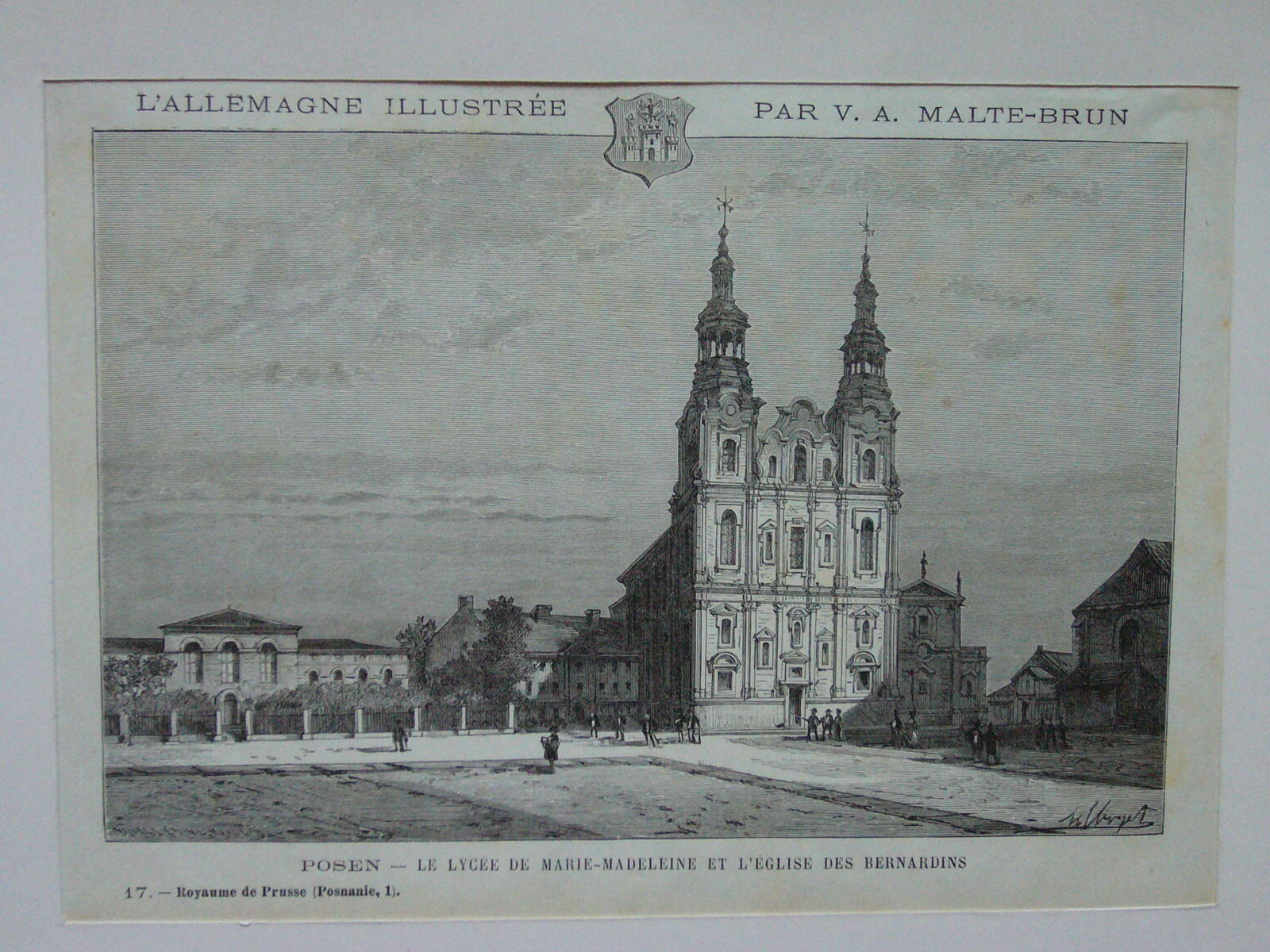Poznań - Holzstich, Malte-Brun 1885