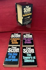 THE RAJ QUARTET by Paul Scott VTG 1979 Granada 4 Paperback Book Box Set