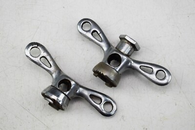 PAAR, STURMEY ARCHER VERCHROMTER STAHL VINTAGE FAHRRAD RAD FLÜGELMUTTERN, HINTEN