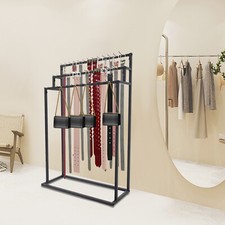 Floor Mounted Belt Hanger, Ties Scarf Rack Shawls Purse Shelf, Belt Organizer US