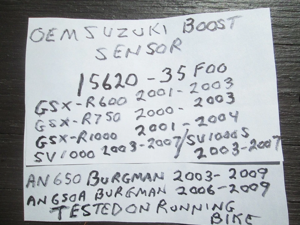 OEM SUZUKI GSXR600 / 750 / 1000 / SV1000 / BURGMAN 650 BOOST SENSOR 15620-35F00 Foto 3 de 4