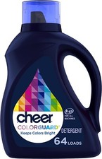 Cheer Liquid Laundry Detergent 64 loads 92 fl oz, HE Compatible 0.14 per gallon