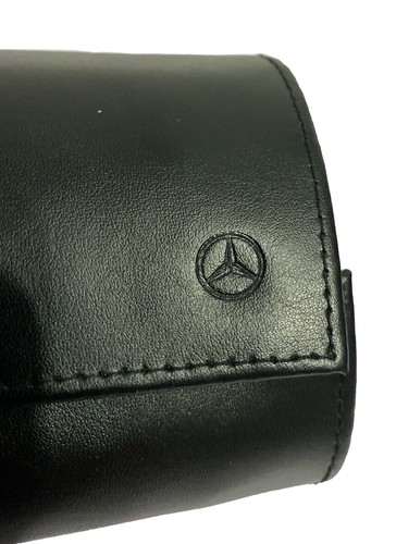 Mercedes Car Sunglasses Black Leather Case vtd - Picture 3 of 7