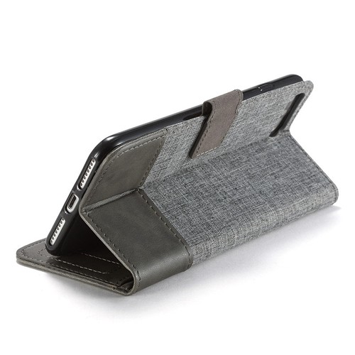 Luxury Canvas Leather Magnetic Wallet Card Flip Stand Case Cover For Cell Phones - Picture 21 of 39
